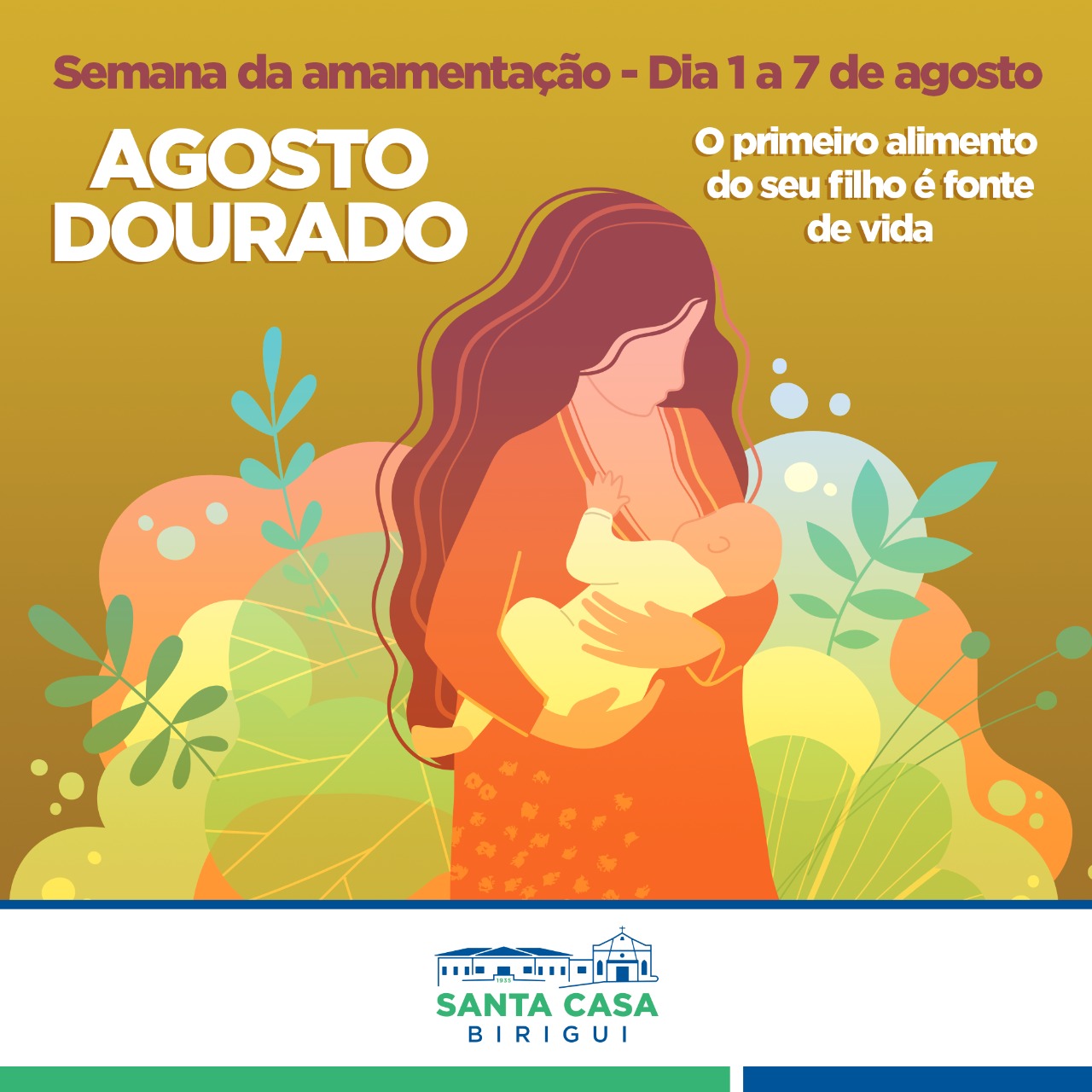 Agosto Dourado reforça a importância do aleitamento materno