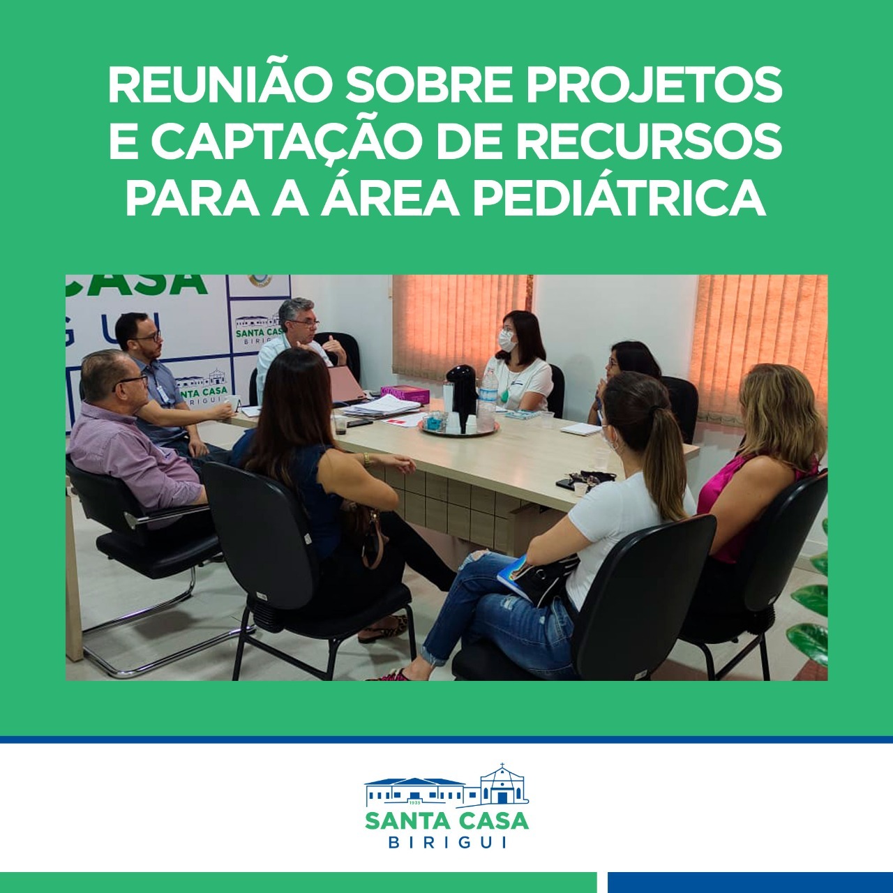 Reunião sobre projetos e captação de recursos para a área pediátrica