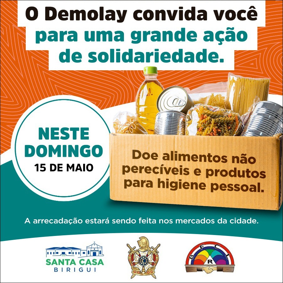 Demolay te convida para ação solidária