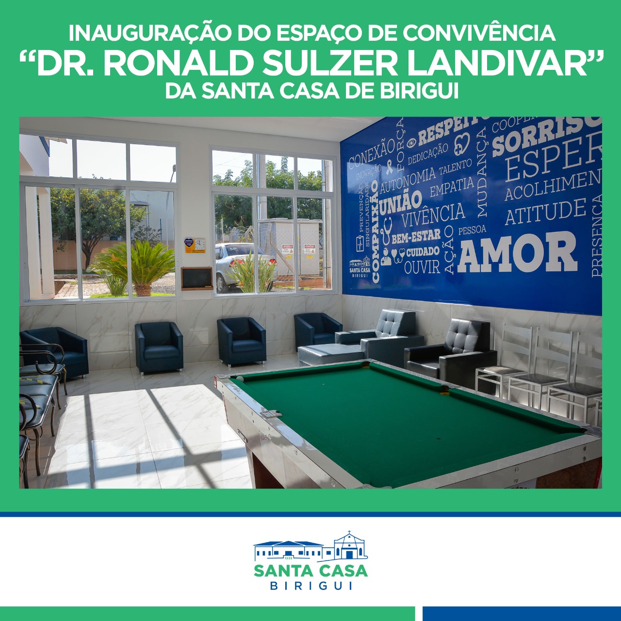 Santa Casa inaugura Espaço de Convivência na unidade