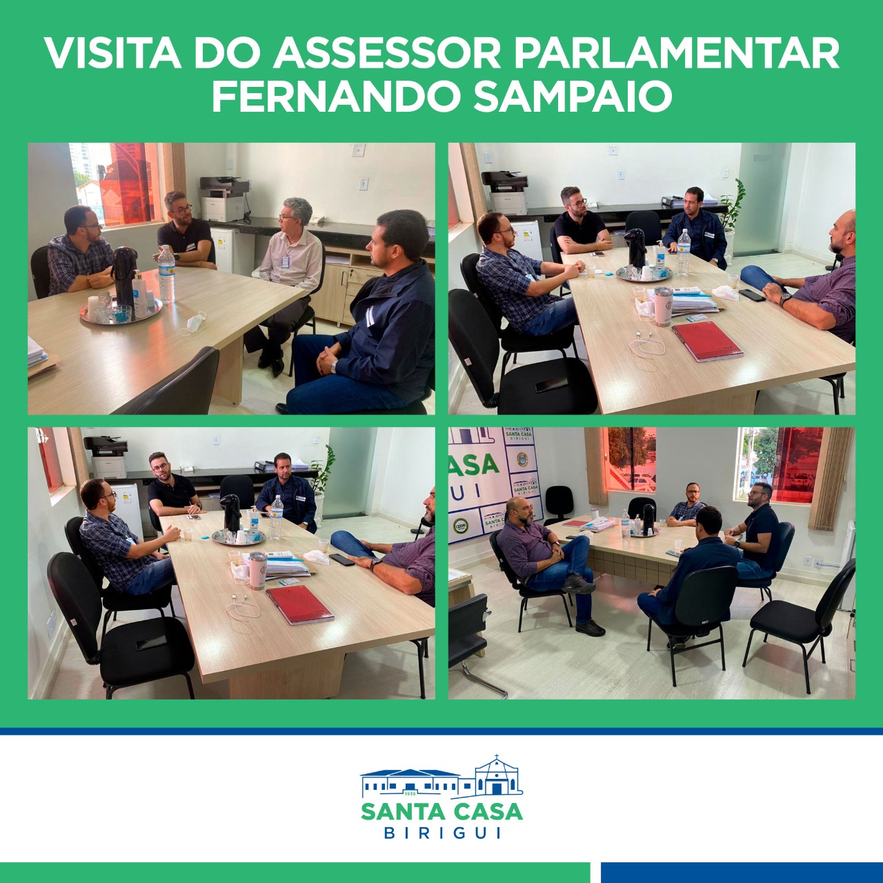 Santa Casa recebe visita do assessor Fernando Sampaio