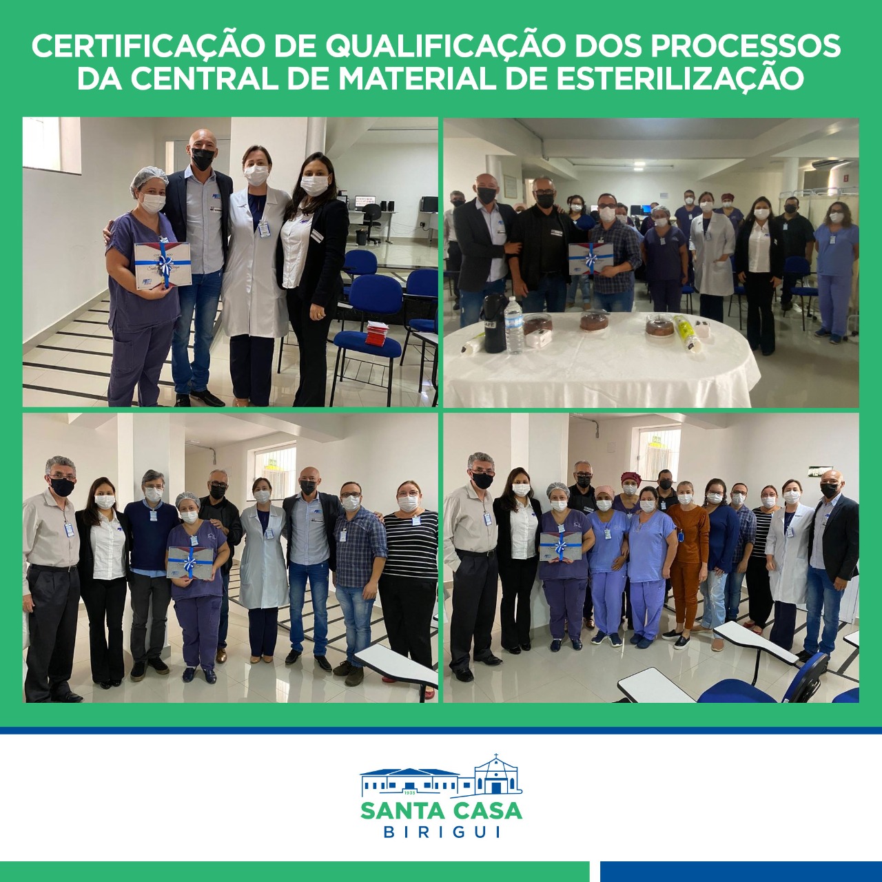 Santa Casa recebe certificado de qualidade nos processos da Central de Material de Esterilização