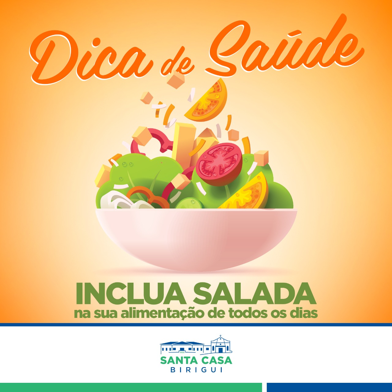 Dica de Saúde – Importância da salada na alimentação