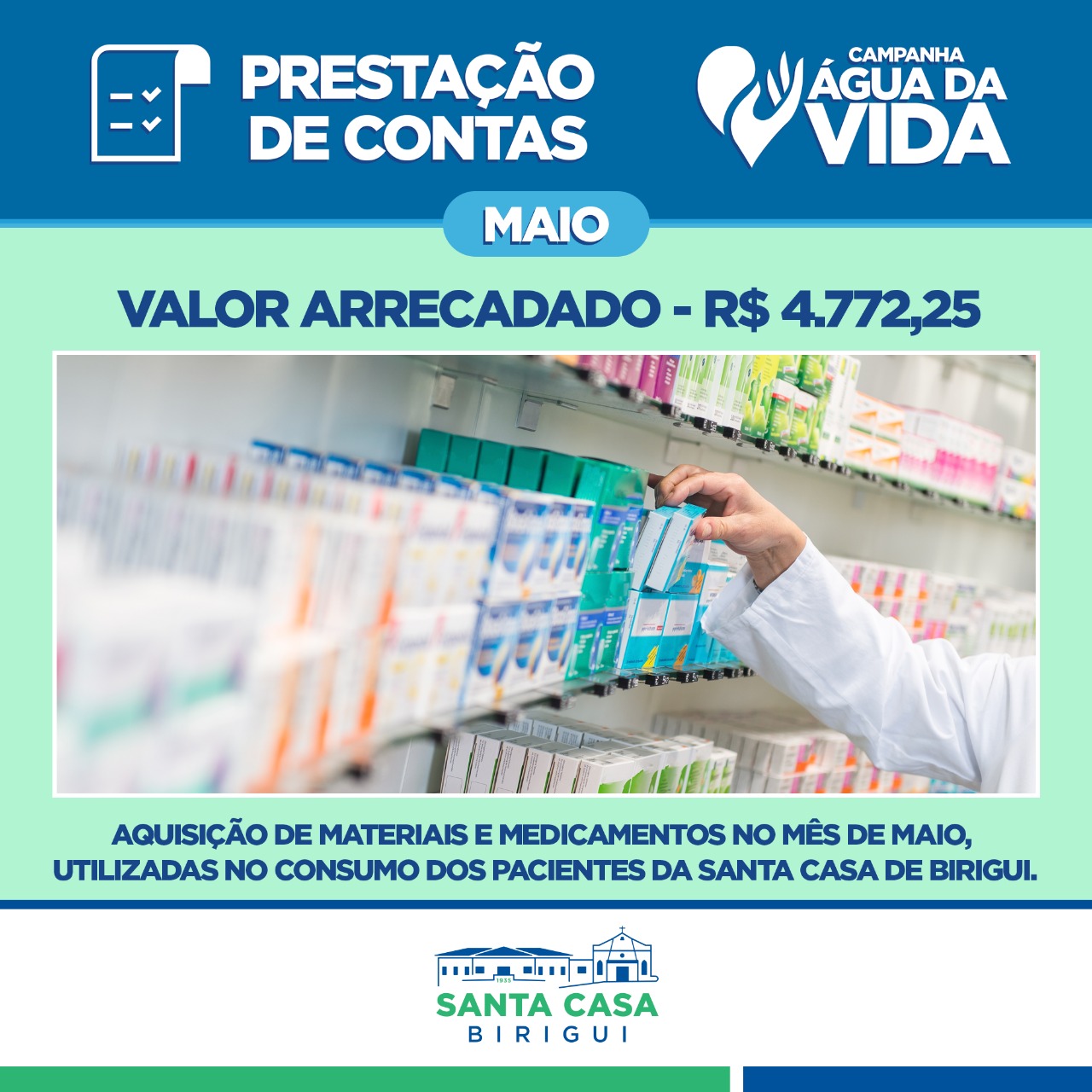 Santa Casa presta contas para você!