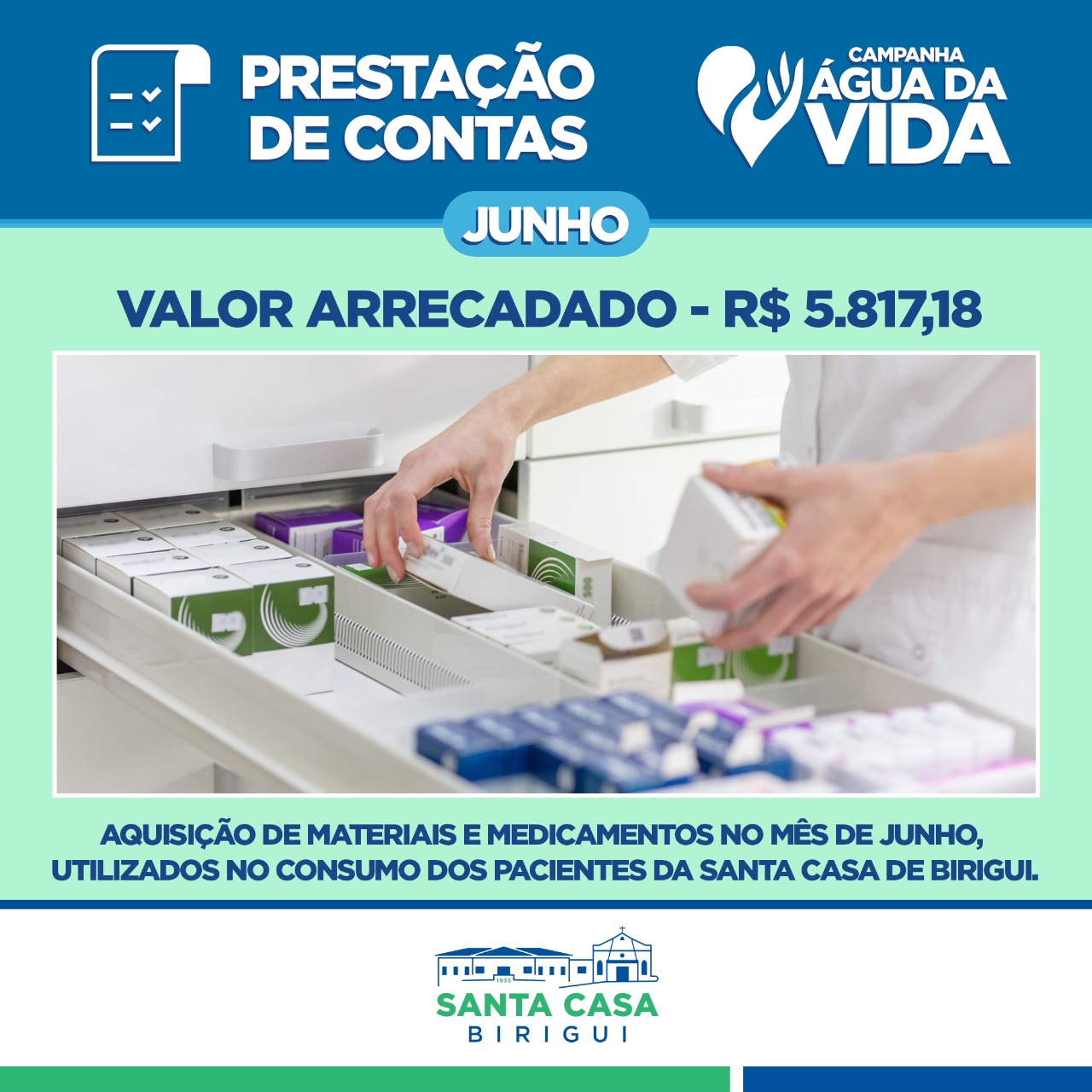 A Santa Casa presta contas para você!