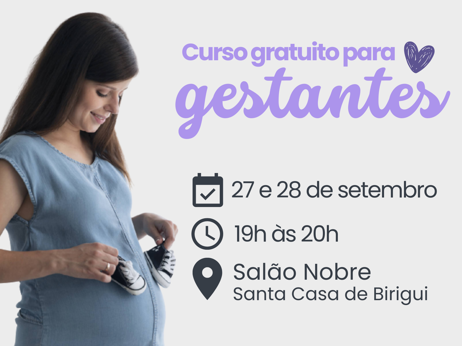 Santa Casa de Birigui abre inscrições para nova turma do curso gratuito para gestantes
