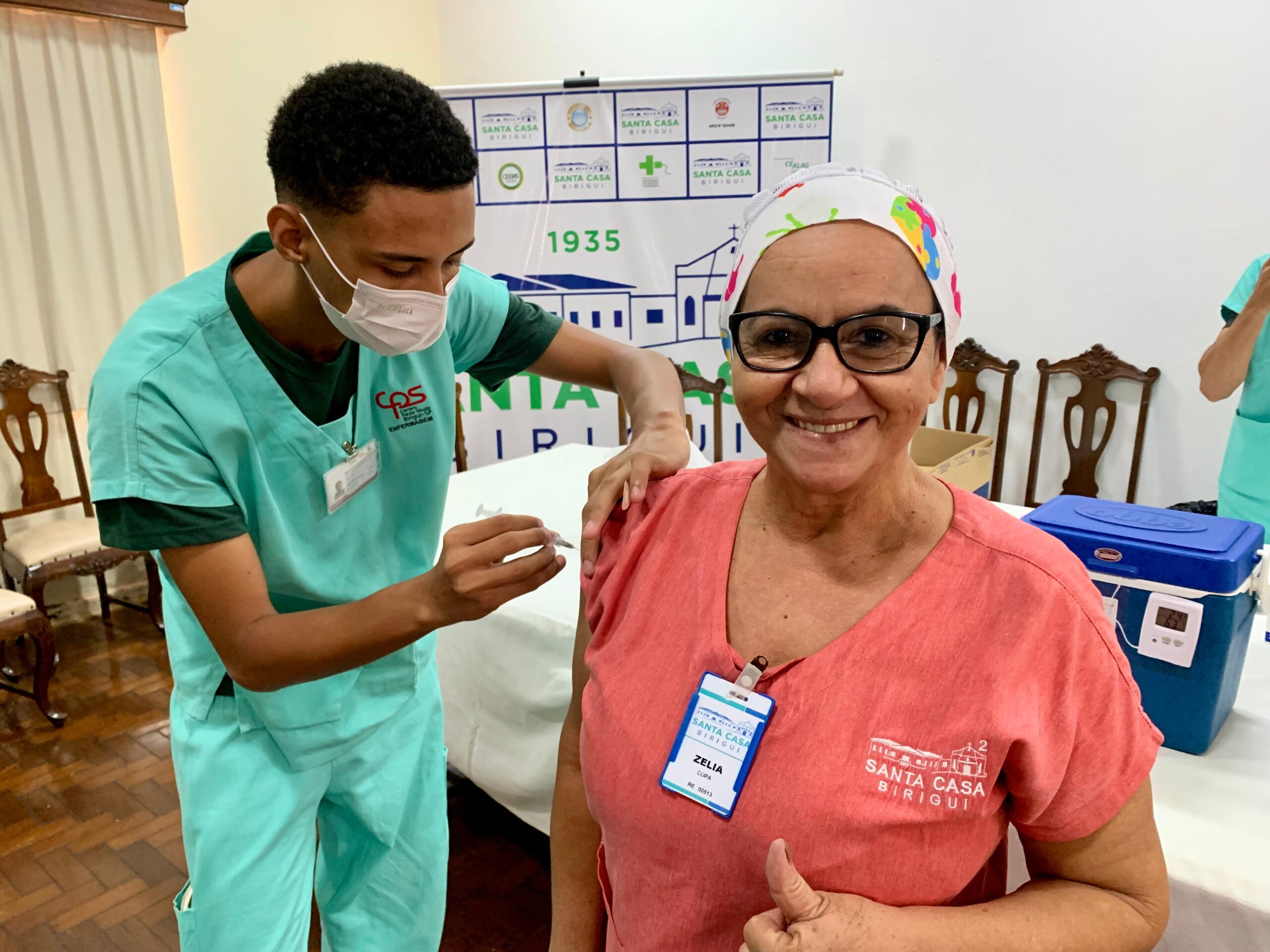 Colaboradores da Santa Casa de Birigui garantem proteção contra o vírus da gripe