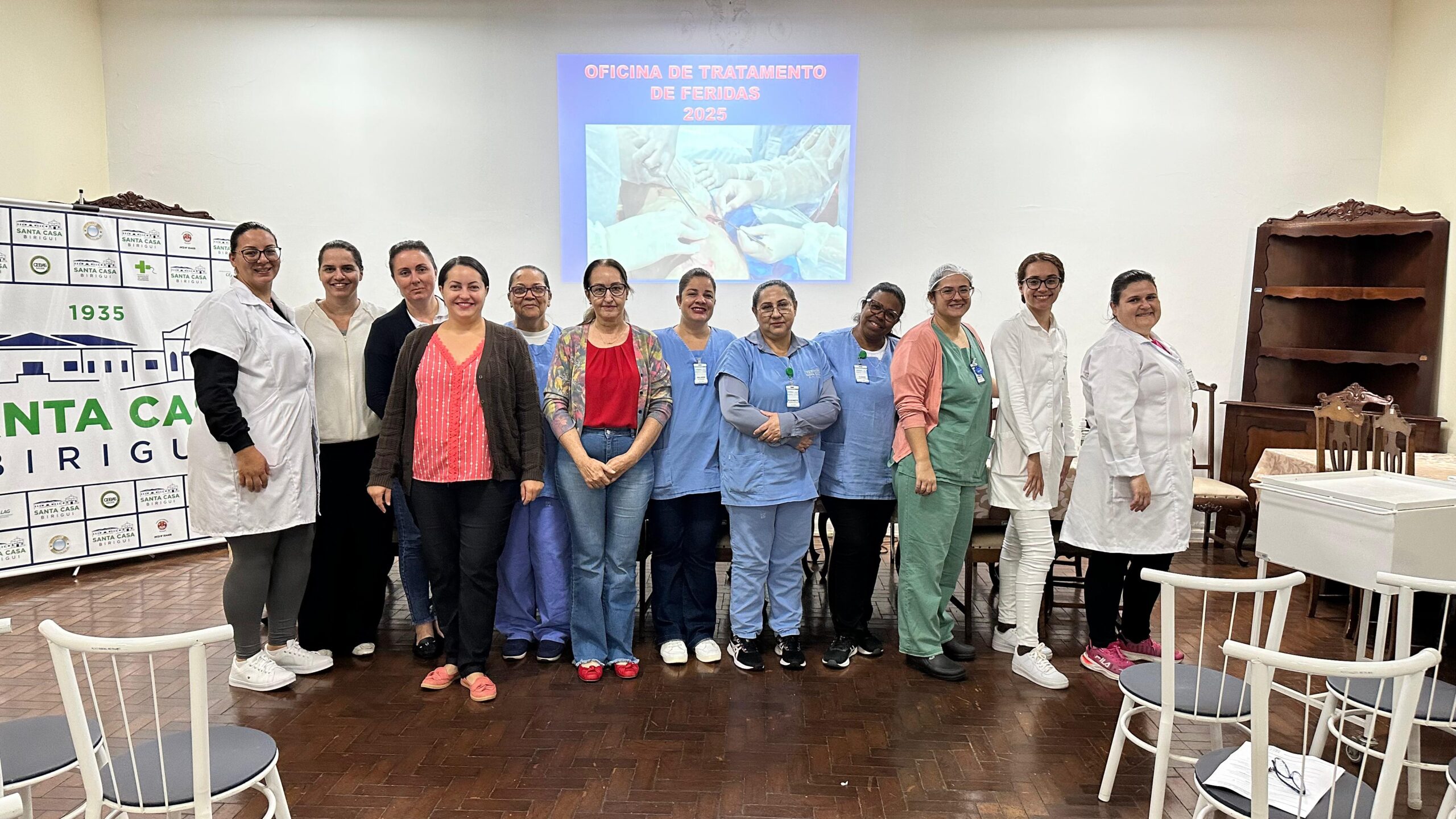 Santa Casa de Birigui realiza oficina sobre tratamento de feridas para equipe de enfermagem