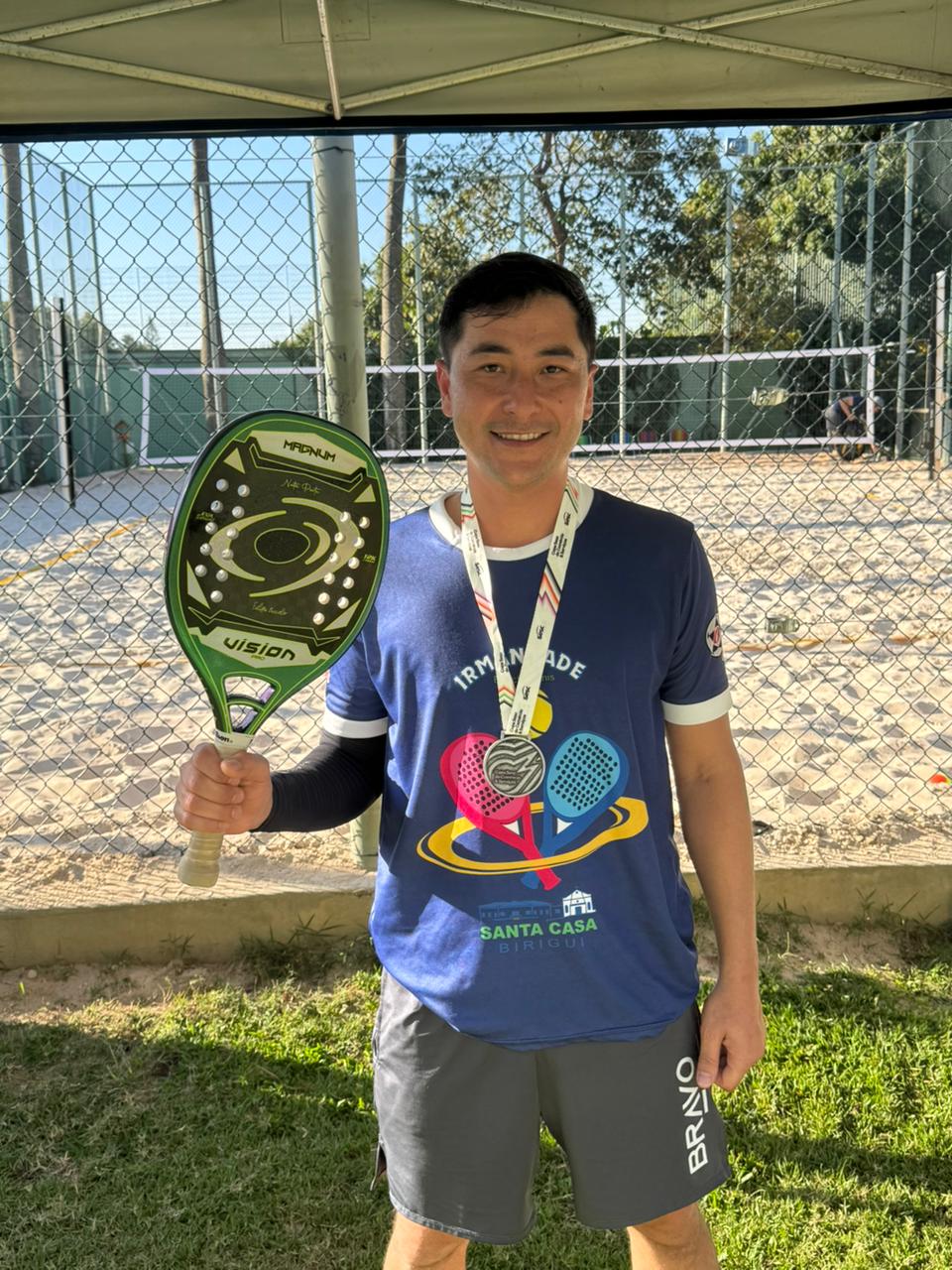 Santa Casa de Birigui se destaca na Copa Sesc 2025 e conquista medalha de prata no beach tennis